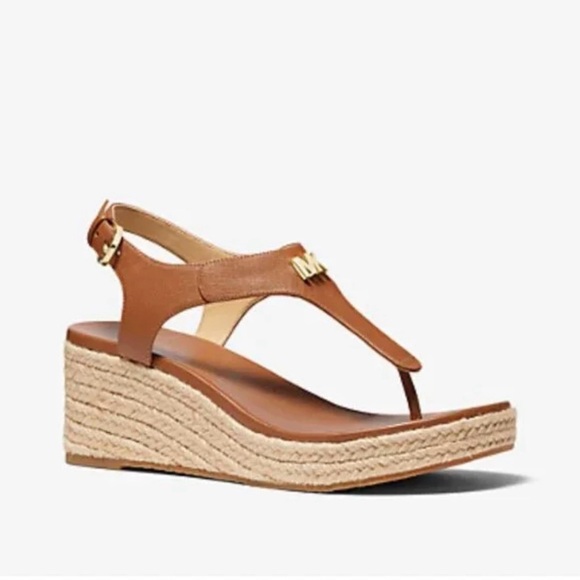 NWT Michael Kors Laney Espadrille Platform Wedge Sandal - Picture 3 of 5